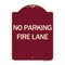 Signmission Pavement Stencil No Parking Fire Lane Heavy-Gauge Aluminum Sign, 24" x 18", BU-1824-24610 A-DES-BU-1824-24610 - alternate 1